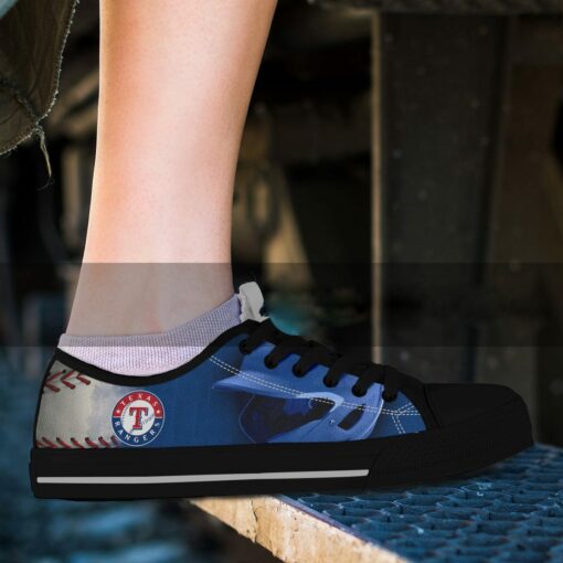 Texas Rangers Canvas Low Top Shoes