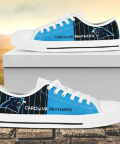 vertical stripes carolina panthers canvas low top shoes 1 hddpsw