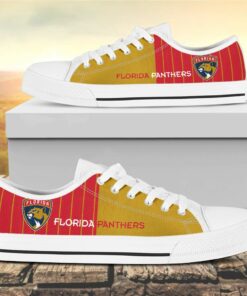 vertical stripes florida panthers canvas low top shoes 1 uzwjev