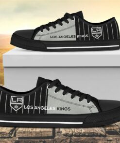vertical stripes los angeles kings canvas low top shoes 2 mnbxwy