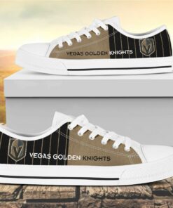 vertical stripes vegas golden knights canvas low top shoes 1 pbwid8