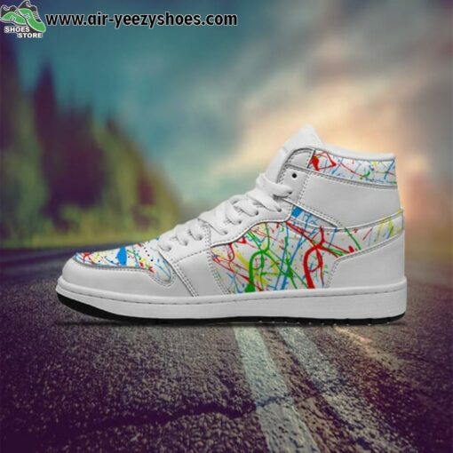 Abstract Painting Sneaker Boots
