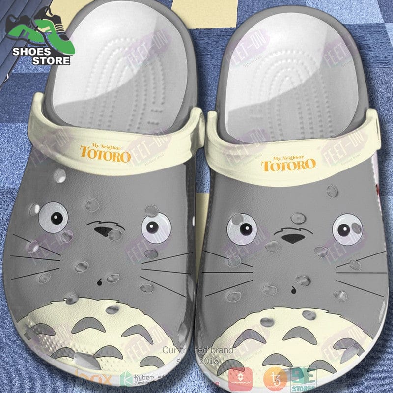Anime My Neighbor Totoro Grey Crocs Shoes