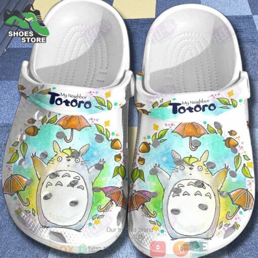 Anime My Neighbor Totoro White Crocs Shoes