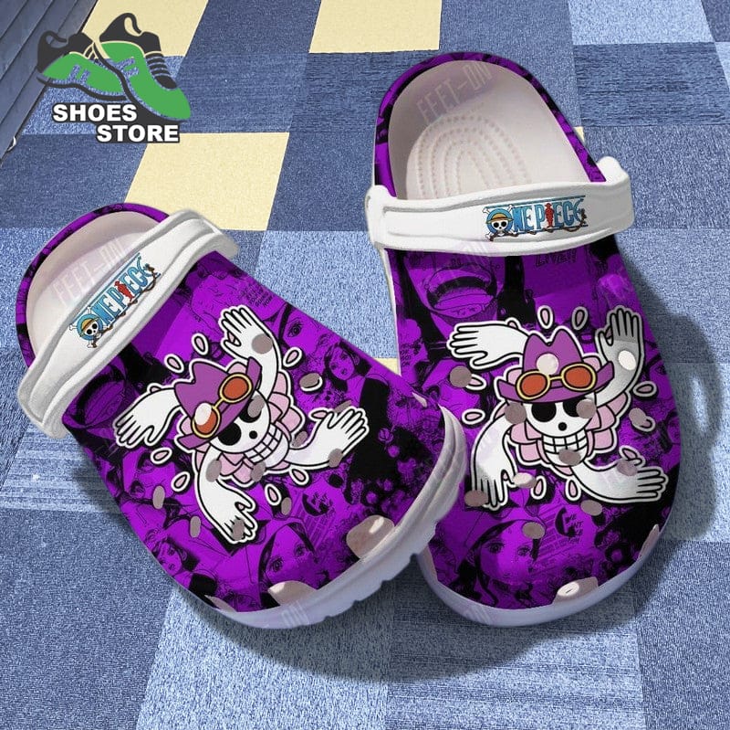 Anime One Piece Nico Robin Icons Purple Crocs Shoes