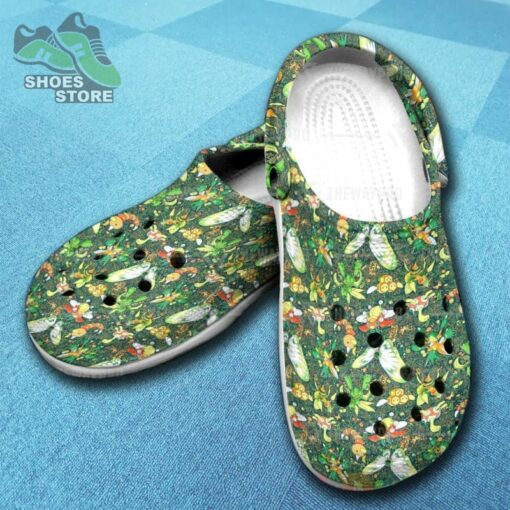 Anime Pokemon Bug Seamless Inspired Crocs Shoes