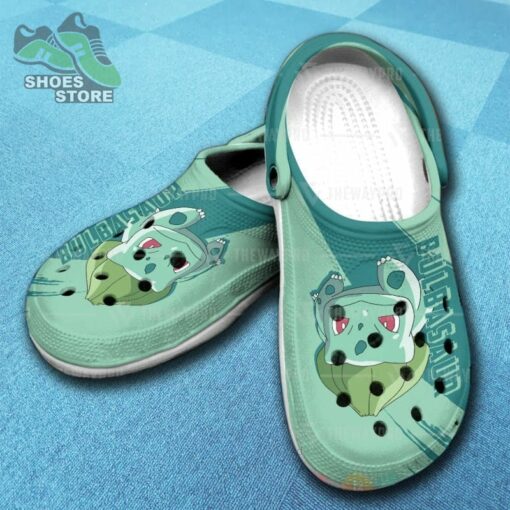 Anime Pokemon Bulbasaur Inspired Crocs Shoes