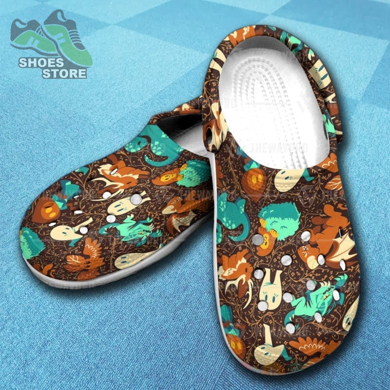 Anime Pokemon Colorful Cryptids Inspired Clog Shoes
