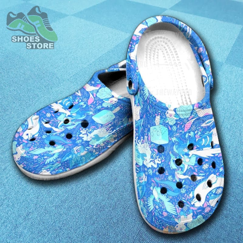 Anime Pokemon Ice Seamless Inspired Crocs Shoes