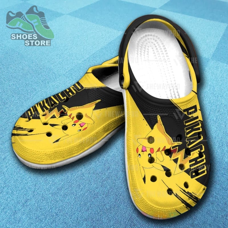 Anime Pokemon Pikachu Inspired Crocs Shoes