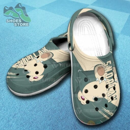 Anime Pokemon Snorlax Inspired Crocs Clog Shoes