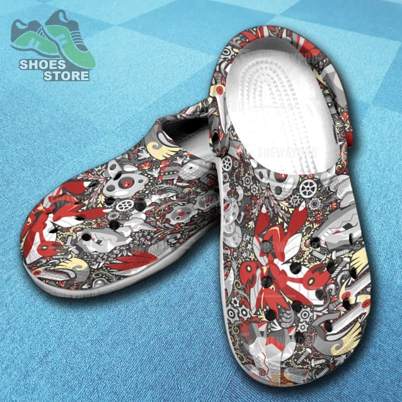 Anime Pokemon Steel Inspired Crocs Clog Shoes