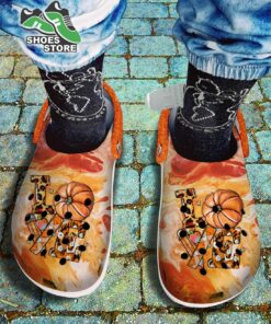 autumn tie dye love sign crocs shoes clogs for daughter teacher leopard pumpkin halloween crocs shoes 14 g7pp8b