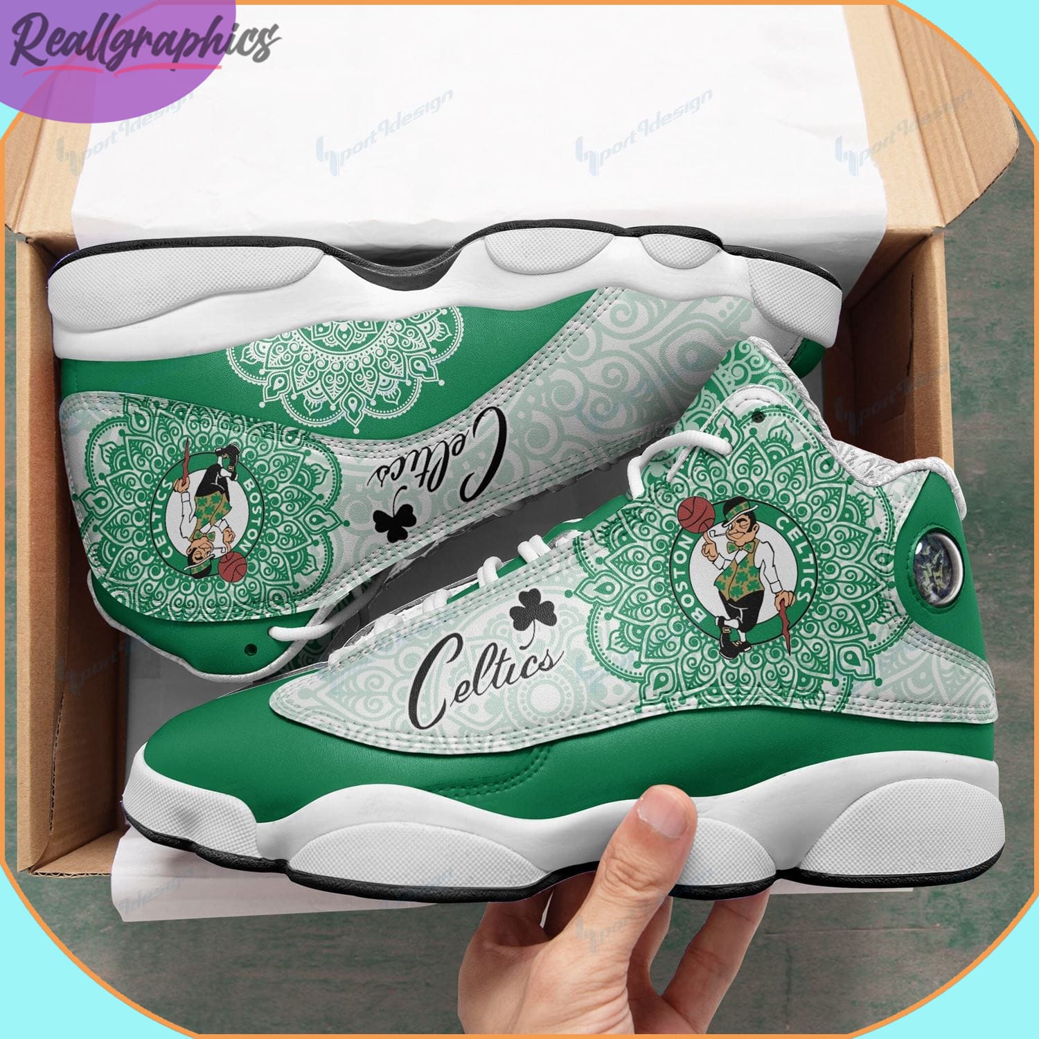 Boston Celtics Team AJordan 13 Sneakers