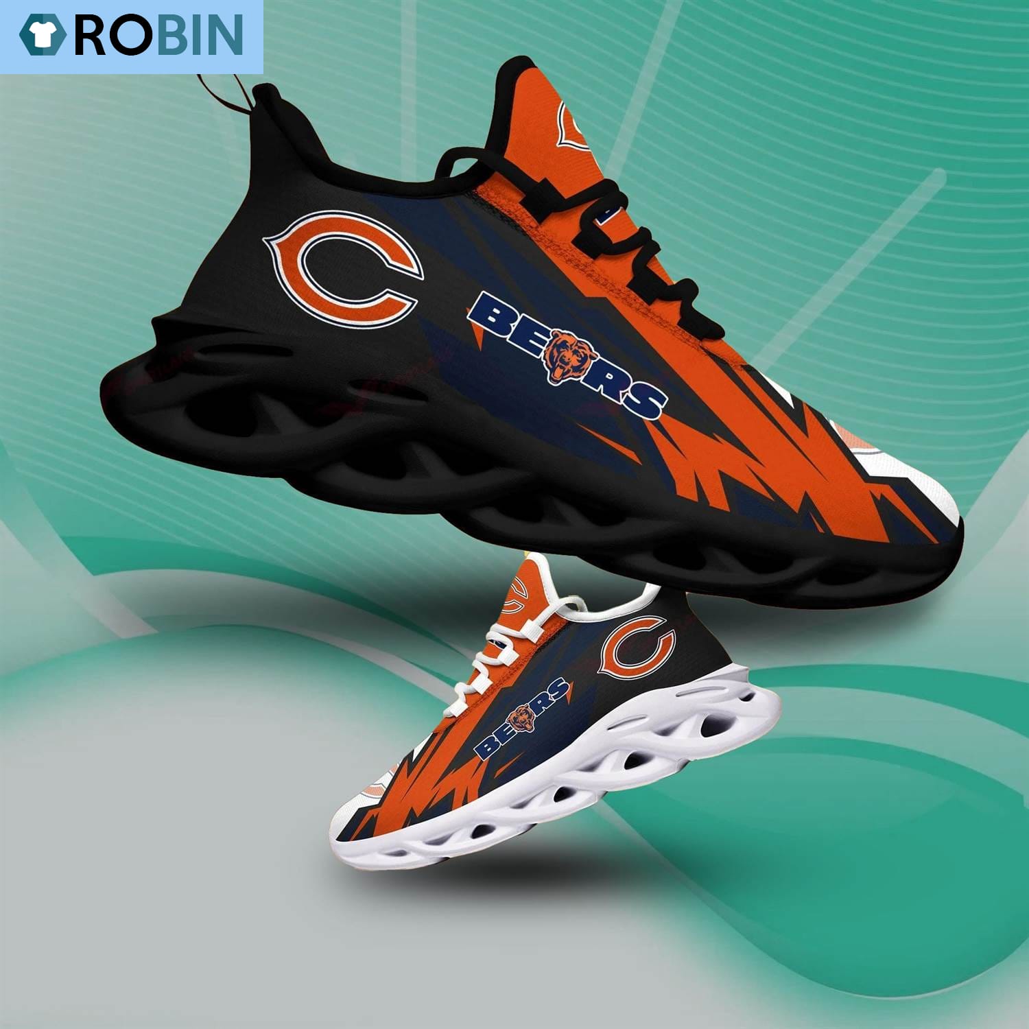 Chicago Bears Light Sports Shoes, NFL Gift For Fans