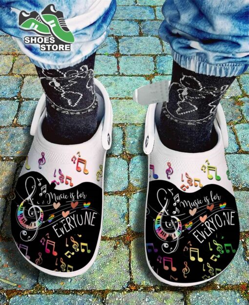 Colorful Piano Music Is For Every One Crocs Shoes, Musical Note Shoes Daughter