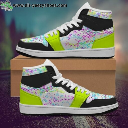 Colorful Bright Paint Sneaker Boots