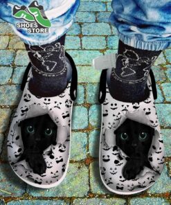cute 3d black cat crocs shoes scary face pumpkin pattern crocs shoes mother 57 krjygl