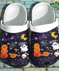 cute boo ghost night moon crocs shoes grandma pumpkin crocs shoes mother 60 ejoto2