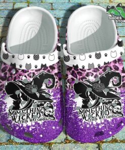 cute cat witch flower skull crocs shoes something wicked this way comes crocs shoes 62 anqi9g