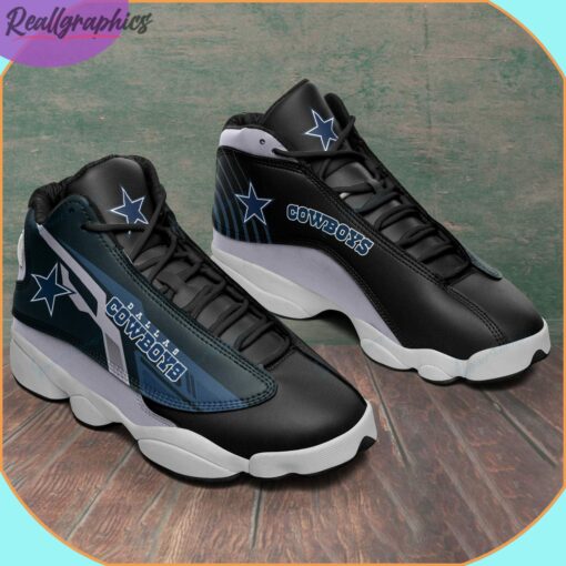 Dallas Cowboys Air Jordan 13 Sneakers, Cowboys Football Custom Shoes
