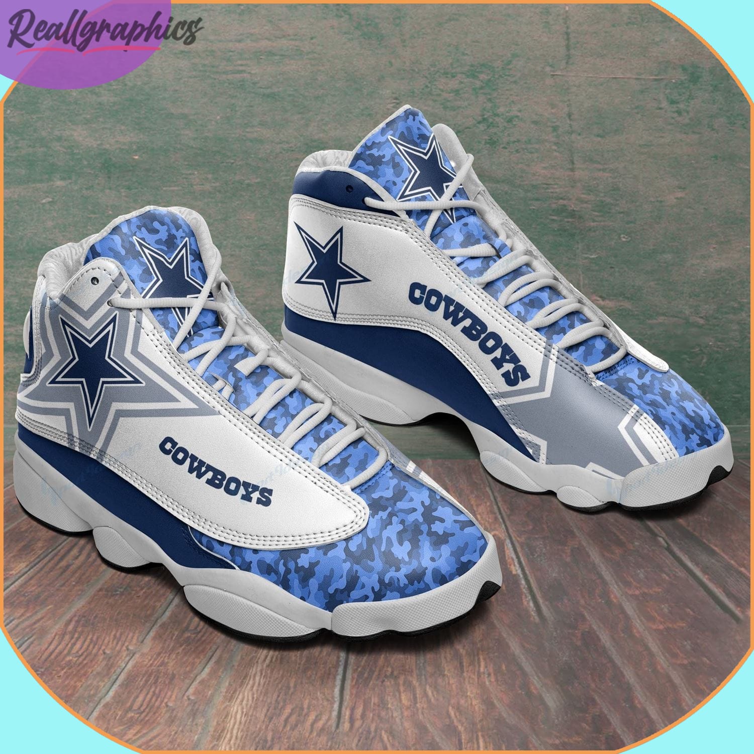 Dallas Cowboys Air Jordan 13 Sneakers, Cowboys Limited Shoes
