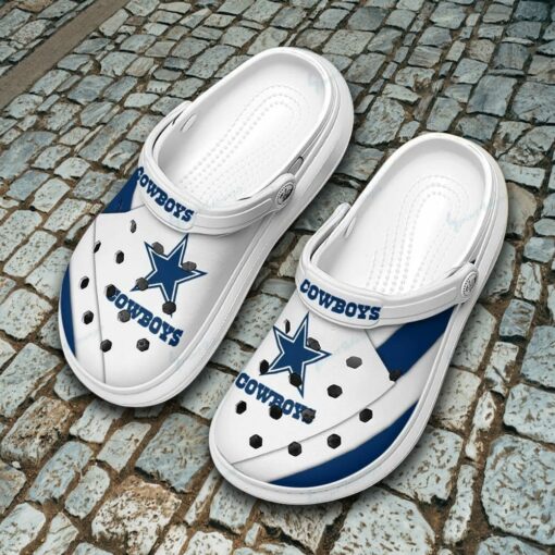 Dallas Cowboys Crocs Crocband Clogs, NFL Gift for Fans