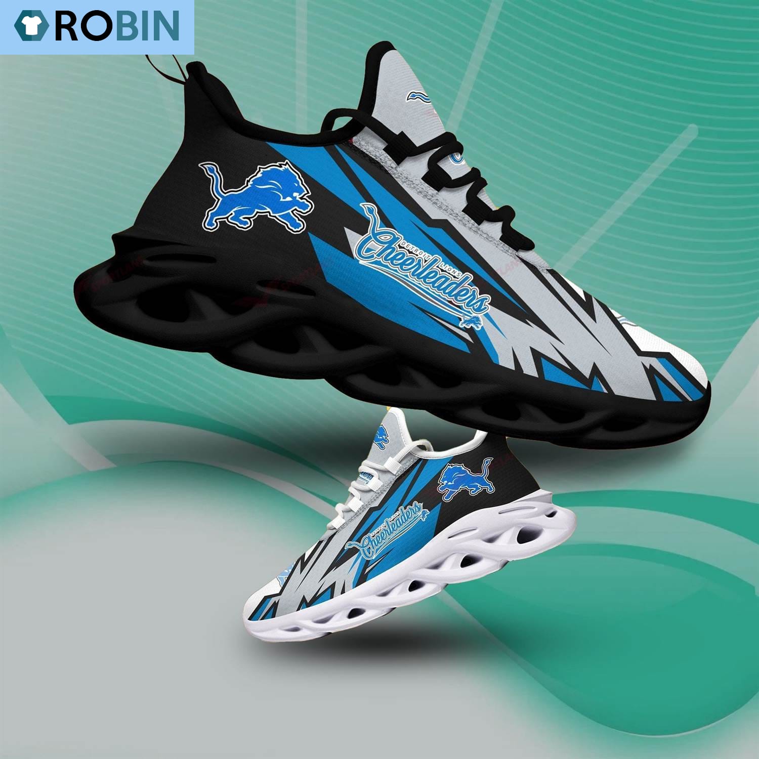 Detroit Lions Light Sports Shoes, NFL Gift For Fans