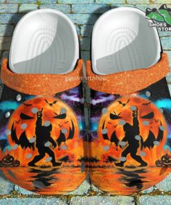 dream night moon sasquatch crocs shoes bigfoot halloween crocs shoes niece 80 idchdn