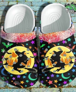 dream night witch crocs shoes star moon crocs shoes gifts sister christmas 82 d3w17c