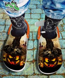evil pumpkin witch hat crocs shoes moon night skull halloween crocs shoes 94 xw0ecw