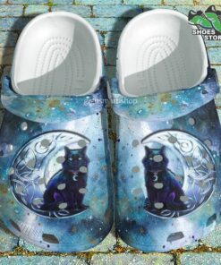 galaxy zodiac cat crocs shoes mystery night black cat crocs shoes thanksgiving 125 jtvv70