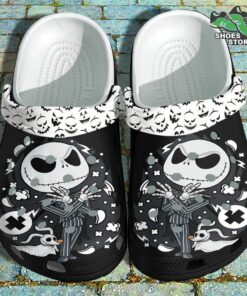 gentle jack skellington crocs shoes chibi skull nightmare crocs shoes halloween 129 c4mhnp