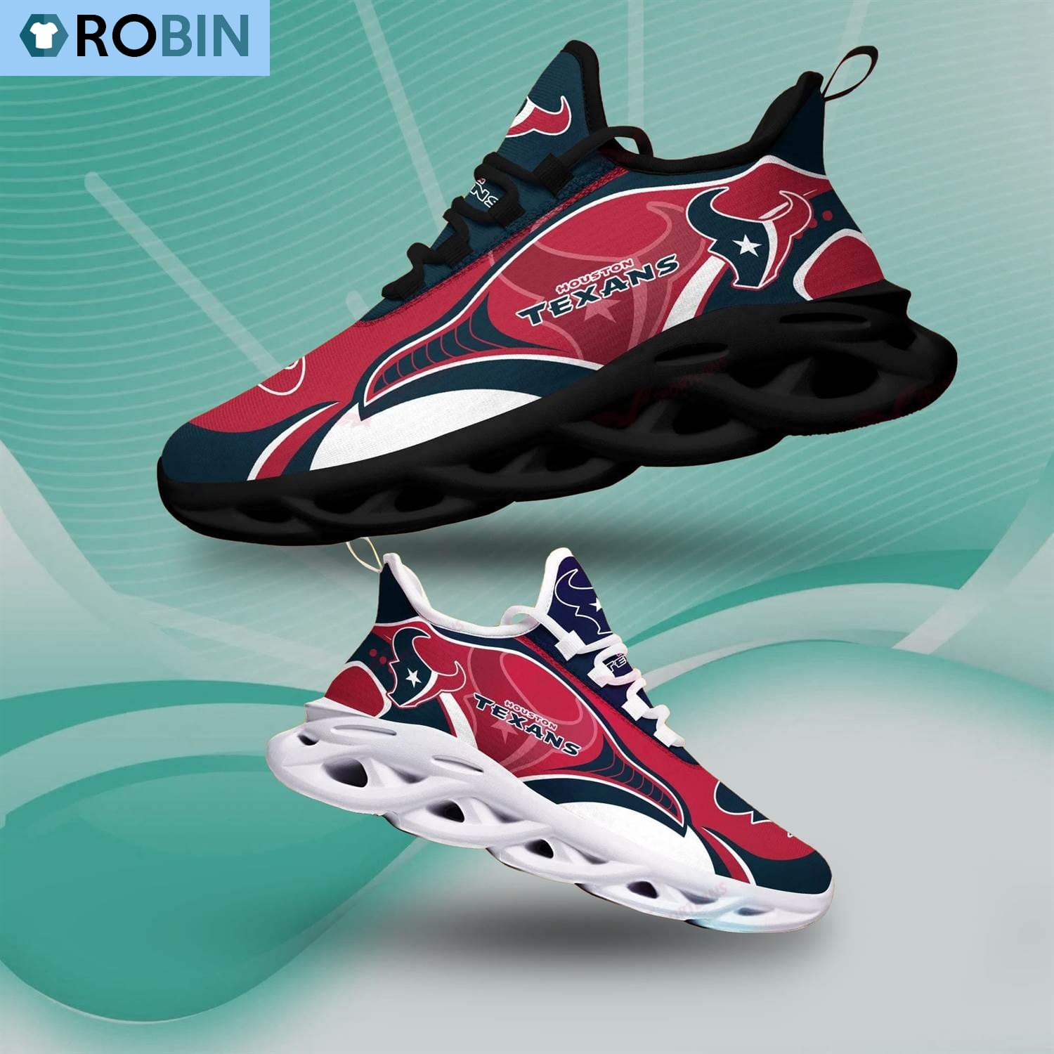 Houston Texans Light Sports Shoes, NFL Shoes Gift For Fans