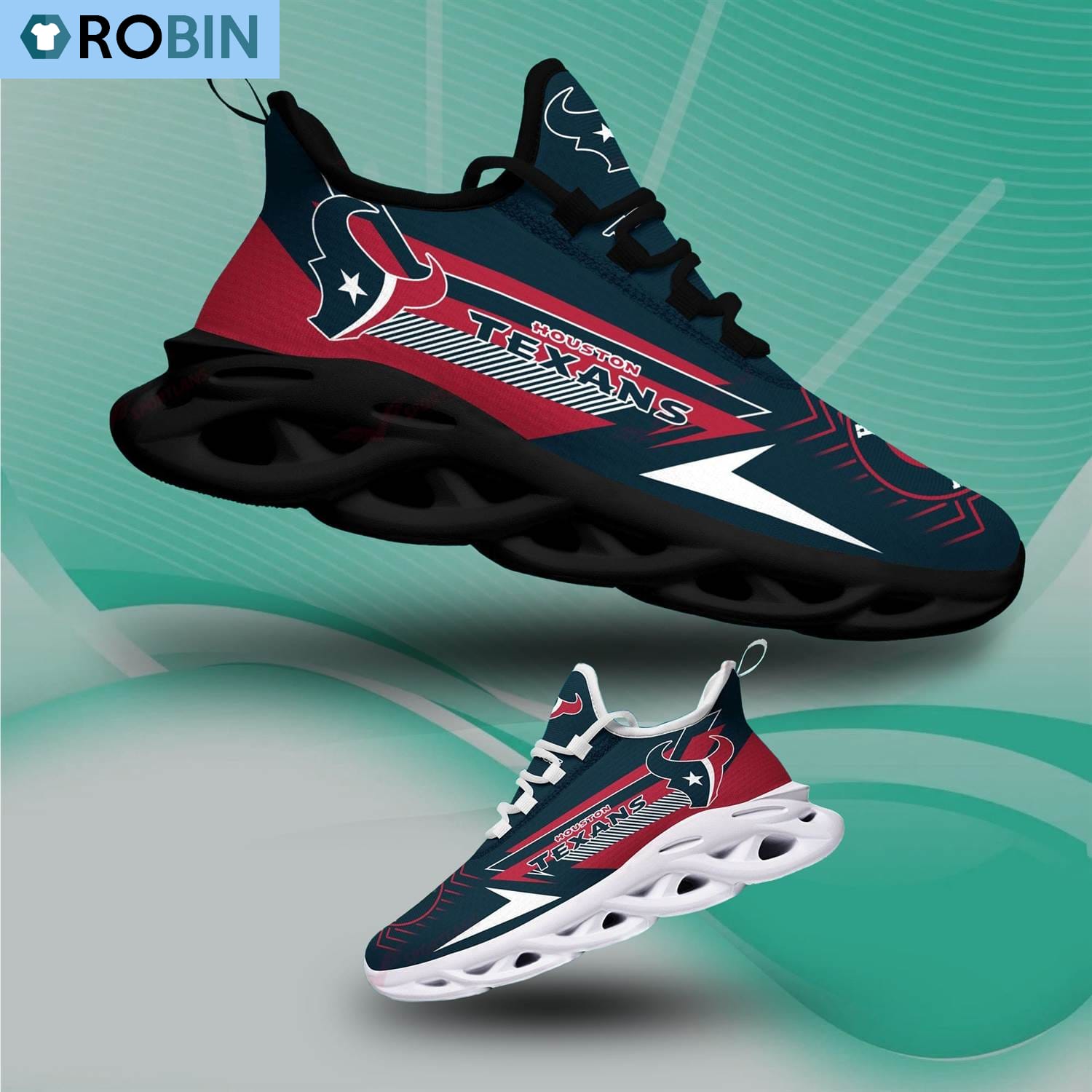 Houston Texans Chunky Sneakers, NFL Sneakers Gift For Fans