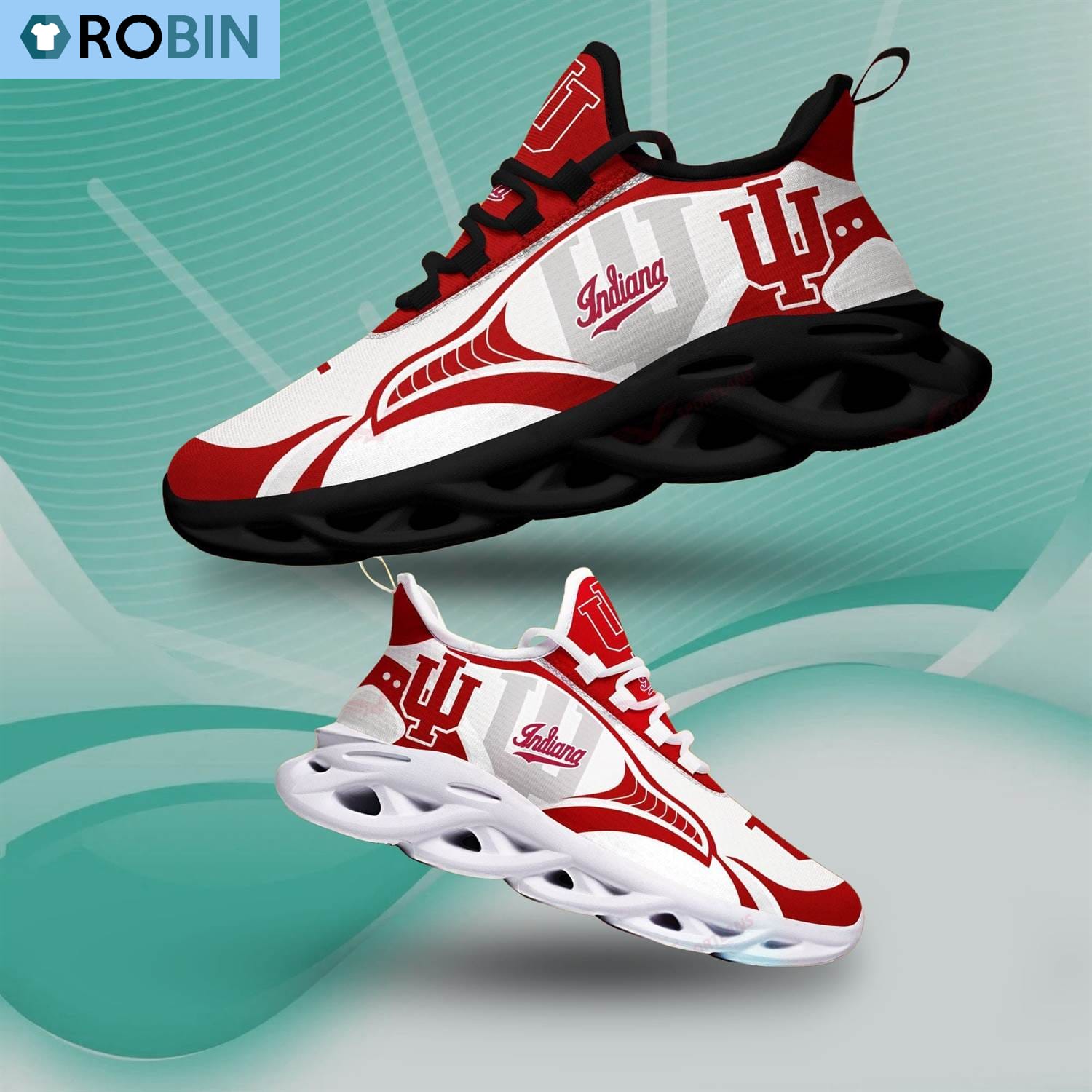 Indiana Hoosiers Light Sports Shoes, NCAA Shoes Gift For Fans