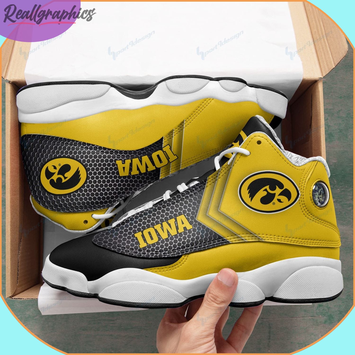 Iowa Hawkeyes AJordan 13 Sneakers