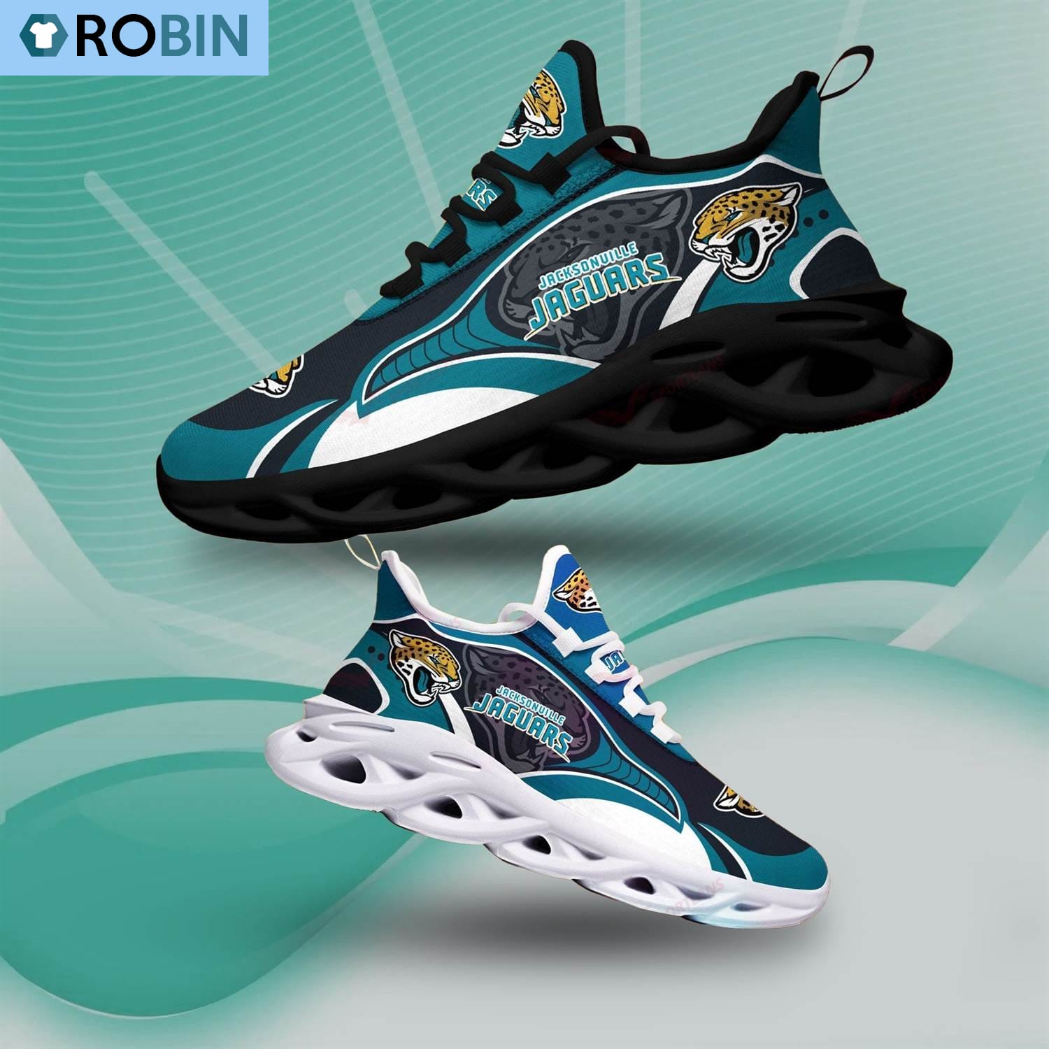 Jacksonville Jaguars Chunky Sneakers, NFL Shoes Gift For Fans