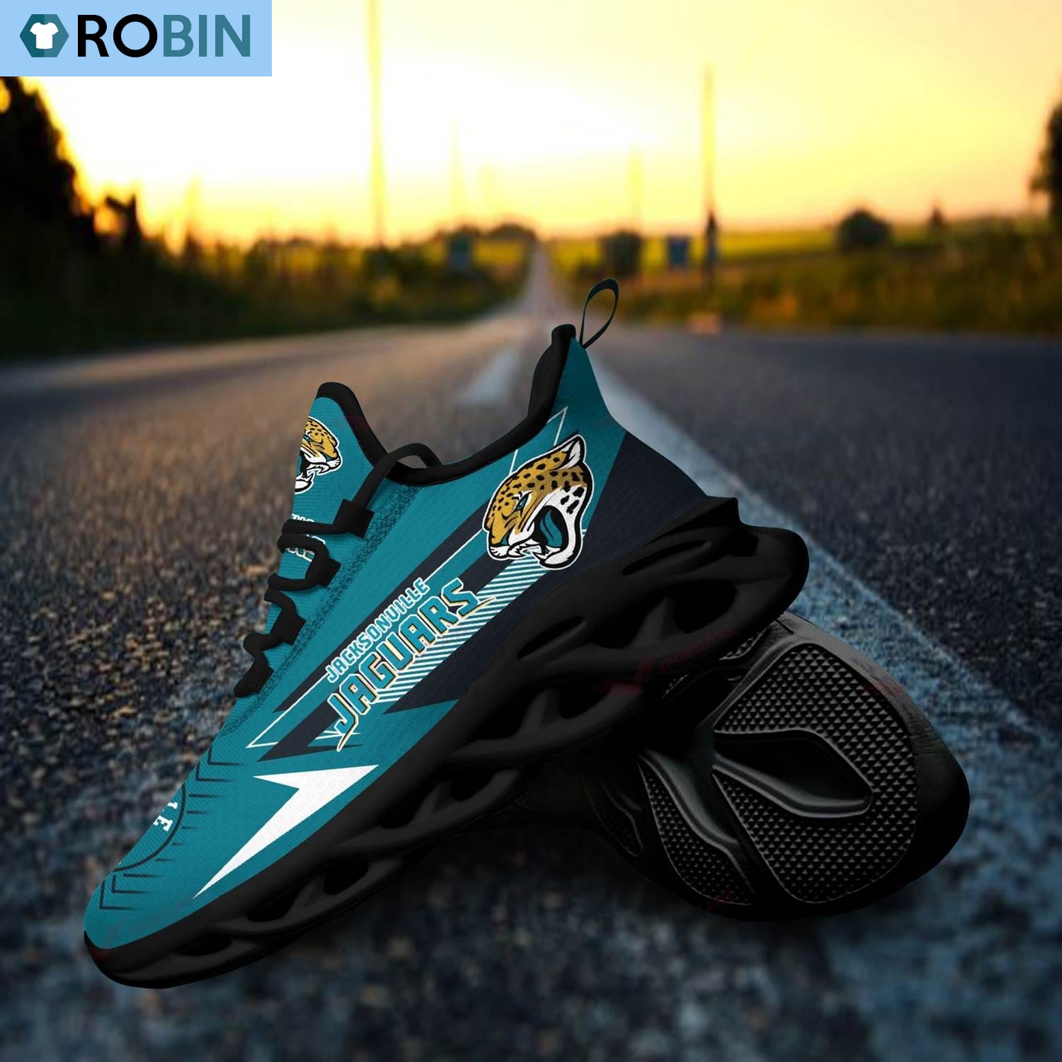 Jacksonville Jaguars Chunky Sneakers, NFL Sneakers Gift For Fans