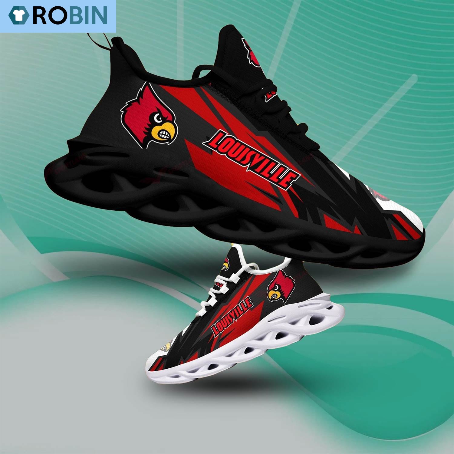 Louisville Cardinals Light Sports Shoes, NCAA Gift For Fans