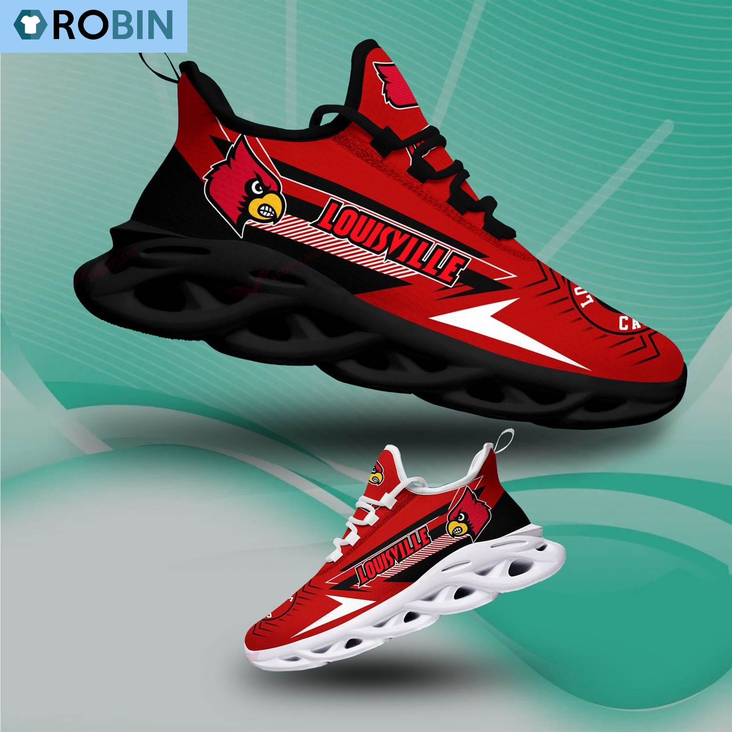 Louisville Cardinals Chunky Sneakers, NCAA Sneakers Gift For Fans