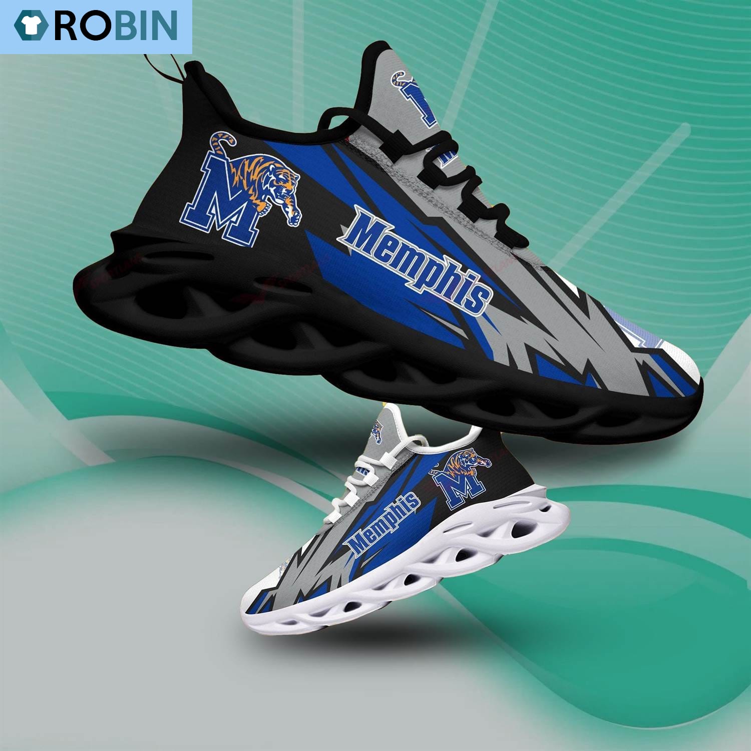 Memphis Tigers Chunky Sneakers, NCAA Gift For Fans