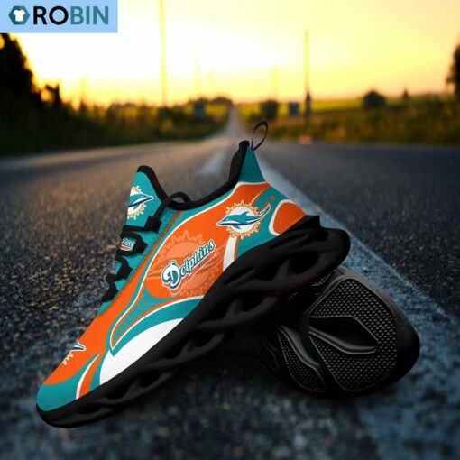 Miami Dolphins Chunky Sneakers, NFL Gift For Fans