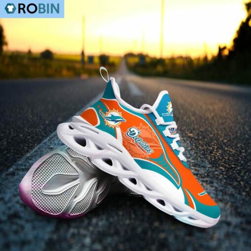 Miami Dolphins Chunky Sneakers, NFL Gift For Fans