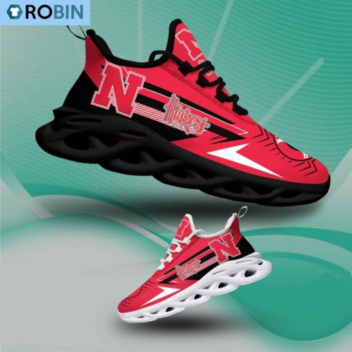 Nebraska Cornhuskers Chunky Sneakers, NCAA Sneakers Gift For Fans