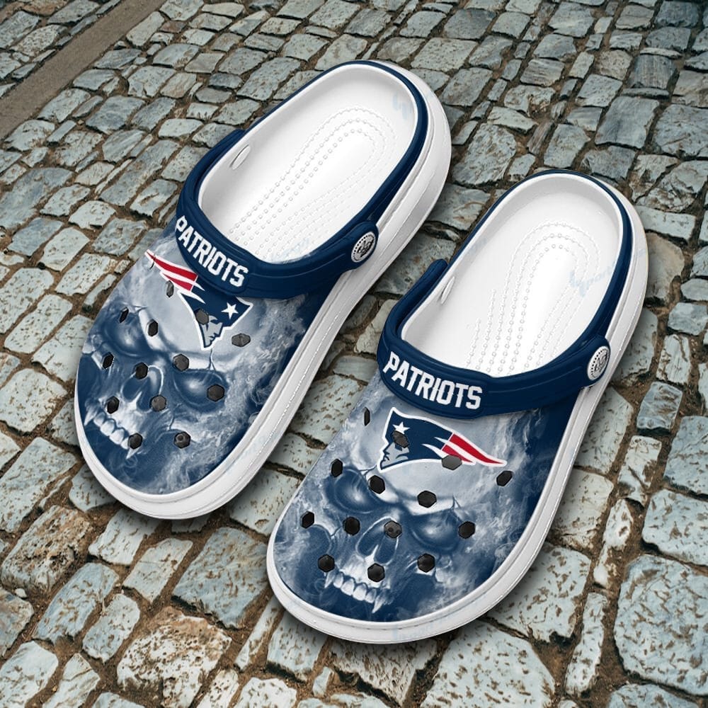 New England Patriots Crocs Crocband Clogs, Gift for New England Patriots Fans