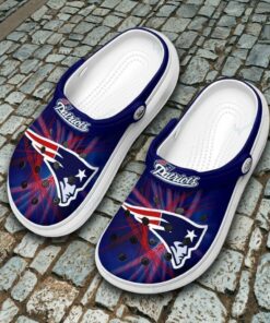 New England Patriots Crocs Crocband Clogs AZ79, Gift for New England Patriots Fans