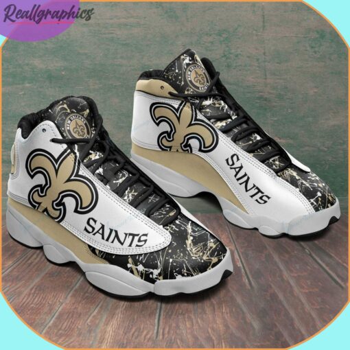 New Orleans Saints AJordan 13 Sneaker, New Orleans Saints Custom Shoes
