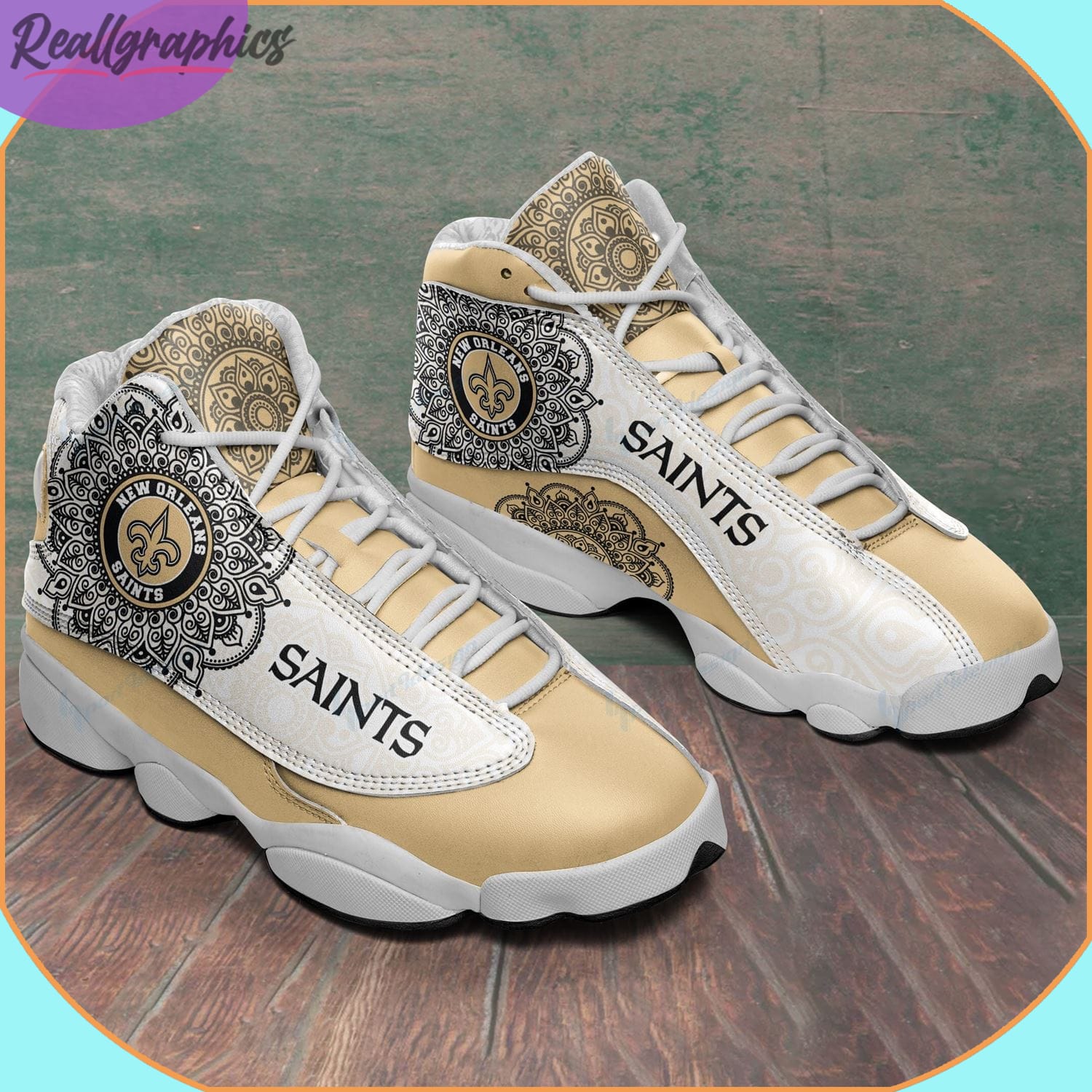 New Orleans Saints AJordan 13 Sneakers, Gifts for New Orleans Saints Fans