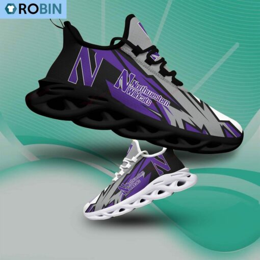 Northwestern Wildcats Light Sports Shoes, NCAA Gift For Fans
